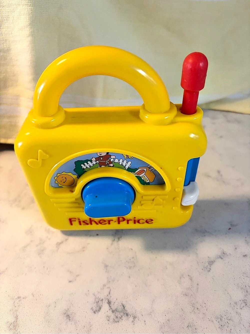 Fisher-Price Music Box Radio Learning Toy Yellow